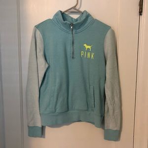 PINK Half Zip Sweatshirt